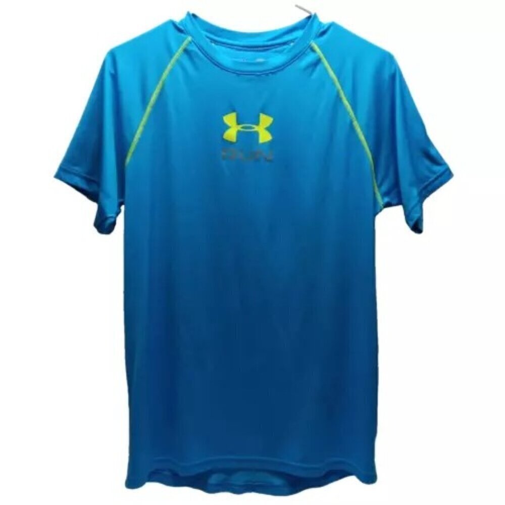 Under‎ Armour Run Heat Gear Loose Fit Adult Small Raglan Sleeve Short Sleeve Te